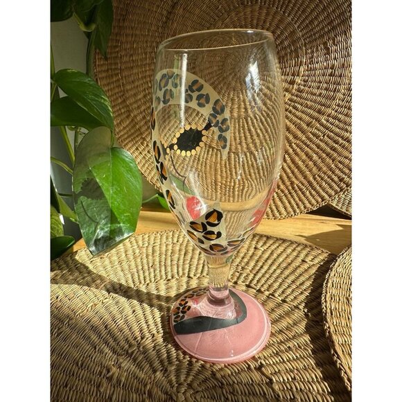 2001 Le Gourmet Chef Cheetah woman glass - Picture 5 of 6